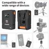 ZGCINE USB 50 Wh Camera PD 65W Charger with BP for Broadcast LED BMPCC 4K and ZCAM V-Mount Type-C Charger, Carry-On Compatible, (3400mAh / 14.8V),
