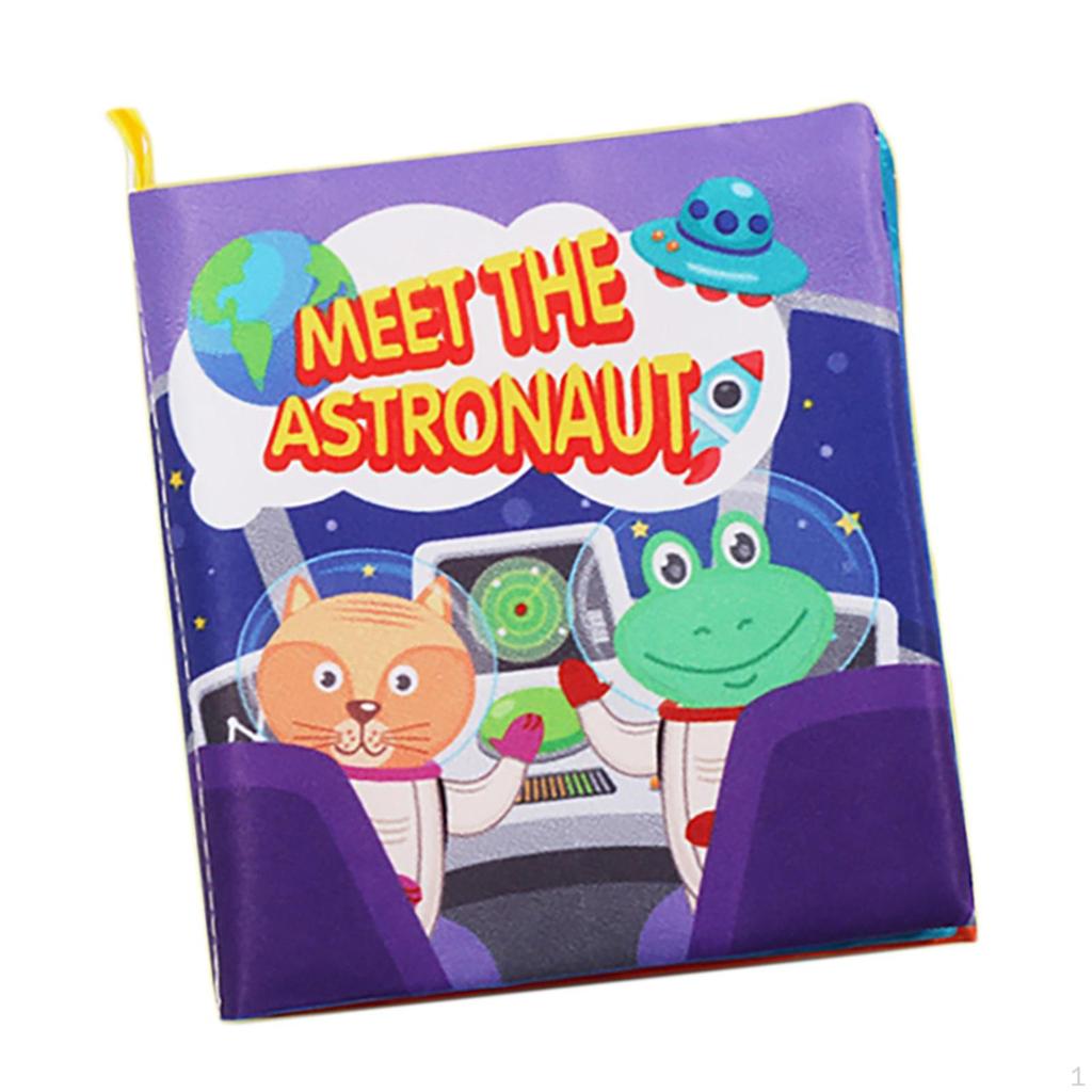 Cloth Books, Baby , Animals Crinkle Sensory Book Crib Toy for Early Development Learning Infants