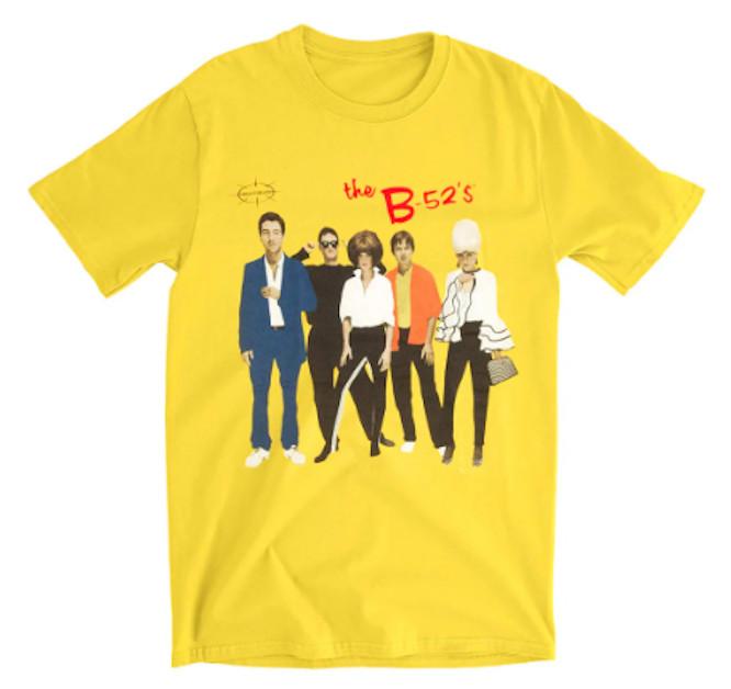 The B-52s Mens T-shirt - B52s Yellow Debut Album Cover Shirt - New Unisex T-Shirt XXL