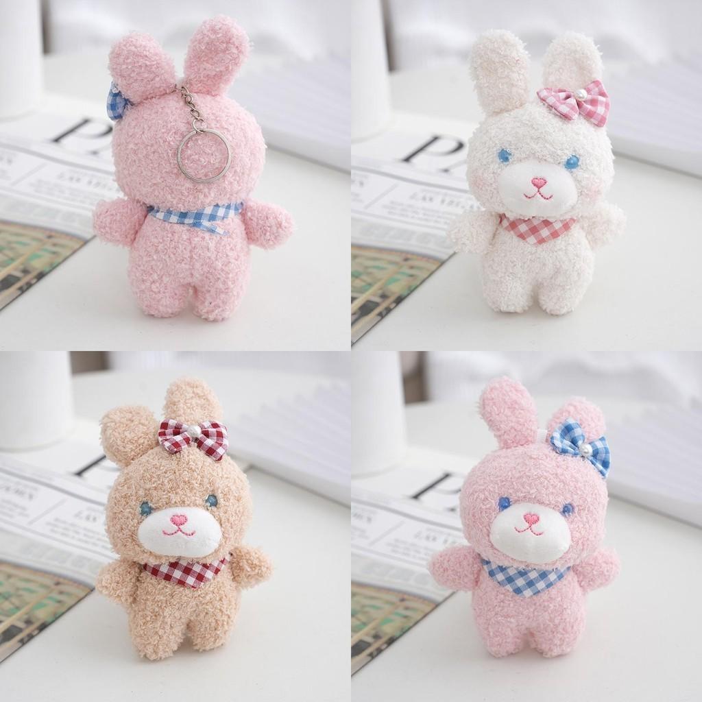 Charming Plush Bear Keychain Toy Cute Rabbit Bag Ornament Gift