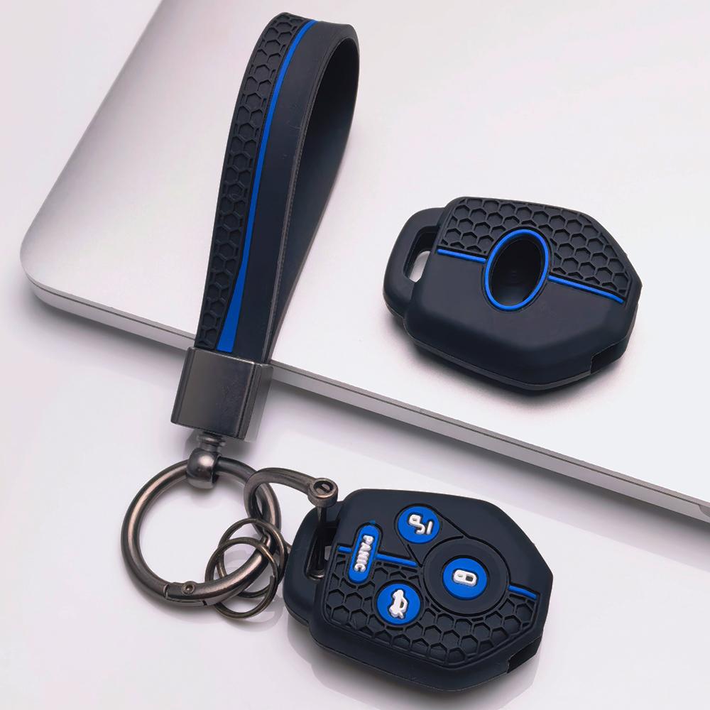 Key Fob Cover for Subaru Forester Impreza WRX STI Legacy Outback BRZ XV Non Slip Ergonomic Soft Key Shell for 4 Button Subaru Remote Key