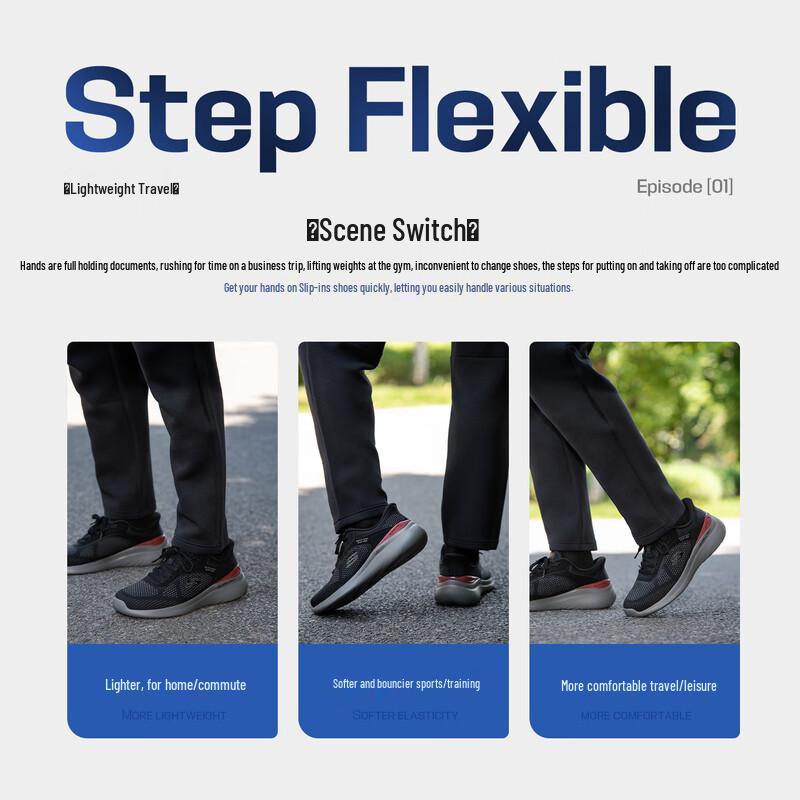 Skechers Men's Lightweight Breathable Sports Shoes