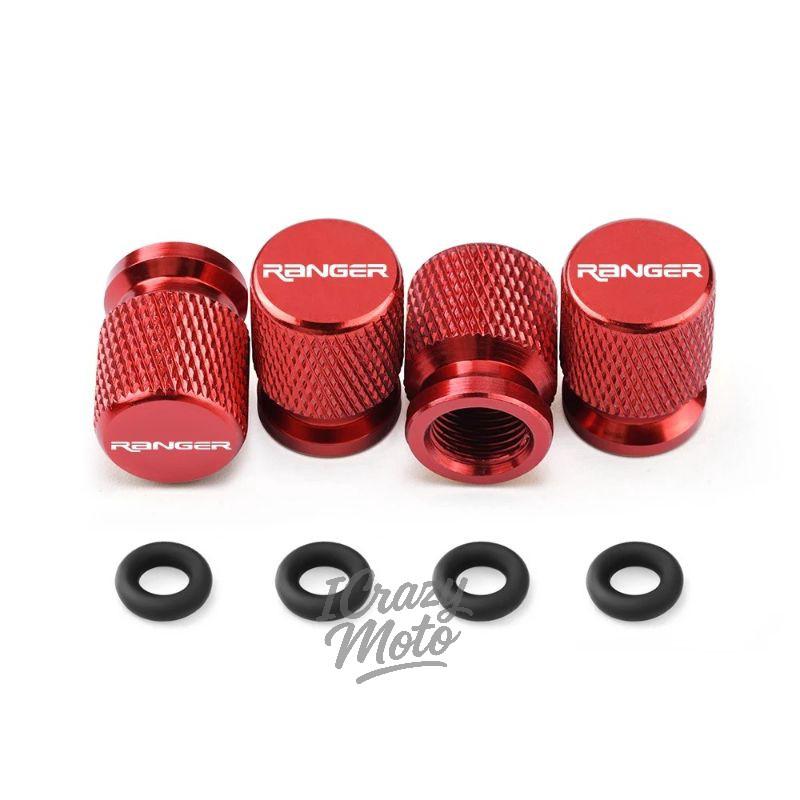 AJR1 4PCS Car Wheel Tire Valve Caps Tyre Stem Covers Airdust Waterproof For Ford Ranger Accessories