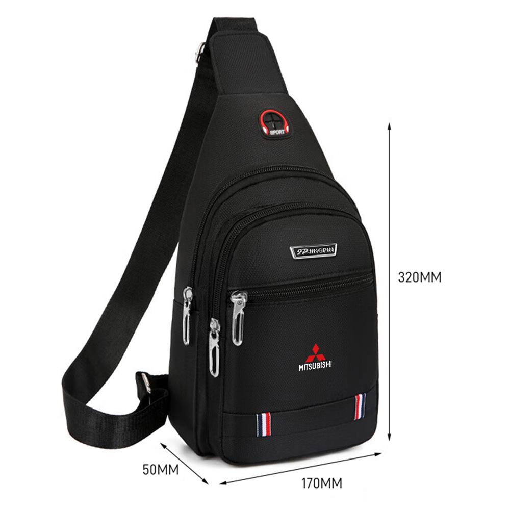 1 Stück Schultertaschen Stilvolle Lässige Herren-Hüfttaschen Männliche Brusttasche Für Mitsubishi Asx Lancer Pajero Outlander L200 Delica Eclipse