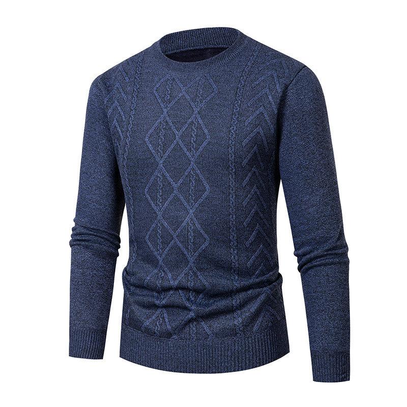 Thick Sweater Men's Top Bottoming Shirt Thermal Clothing Middle-aged Man Father Clothing Autumn and Winter