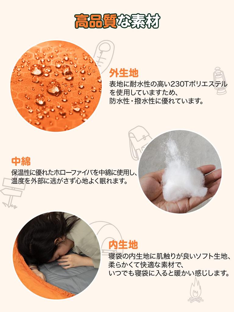 Sleeping Bag for Winter 4 In 1 Sleeping Bag for Sleeping All Disaster Sleeping Bag Envelope Sleeping Bag for Comfortable Temperature Heat Wolfyok