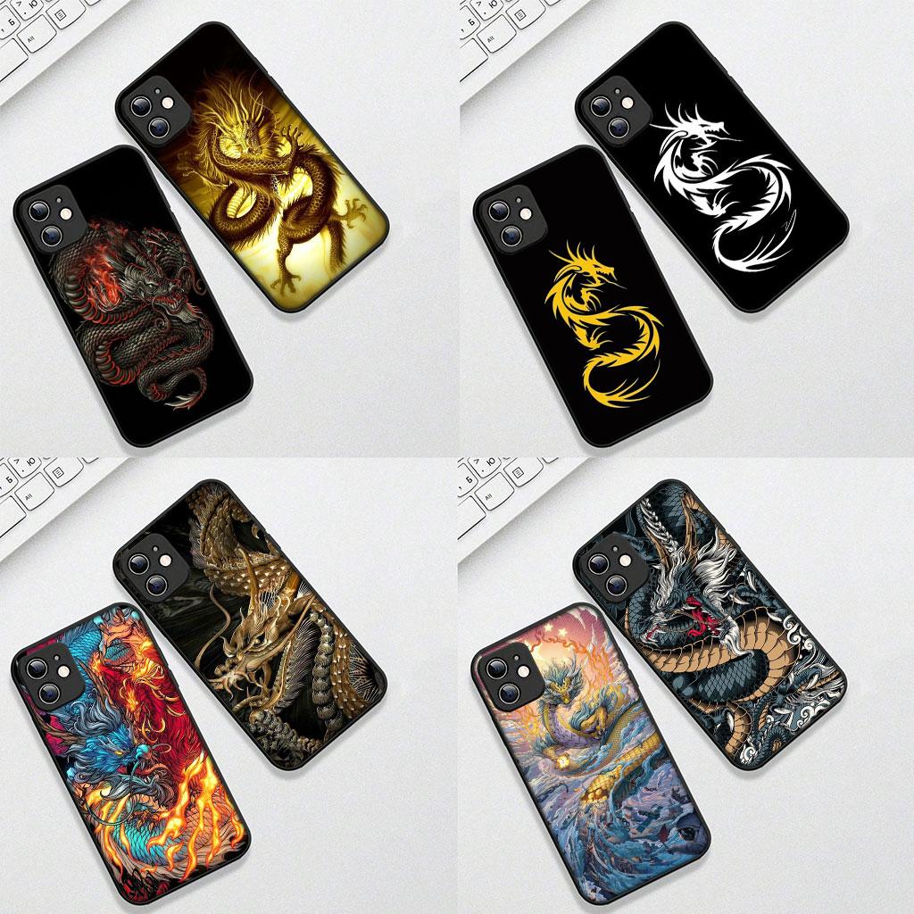 Black Dragon Cool Casing Phone Cover for Xiaomi Redmi Note 12 11 10 Pro 10A 10C 12C 14C A4 Note12 5G Soft Case
