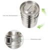 2 Pcs Camping Cookware Cooking Set Outdoor Stainless Steel Camping Pots Cup Mug for Backpacking Hiking Picnic