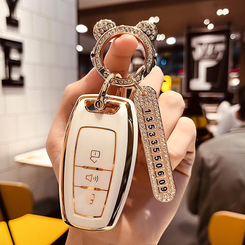 Great Wall HarvardH6CoupeSports Version Key Cover Havalm6 H2 F5 h4Dedicated Buckle Car Key Case Shell