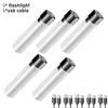 Portable Mini Flashlight LED Ultra Bright Torch Searchlight Portable USB Rechargeable Emergency Lamp Outdoor Camping Lighting
