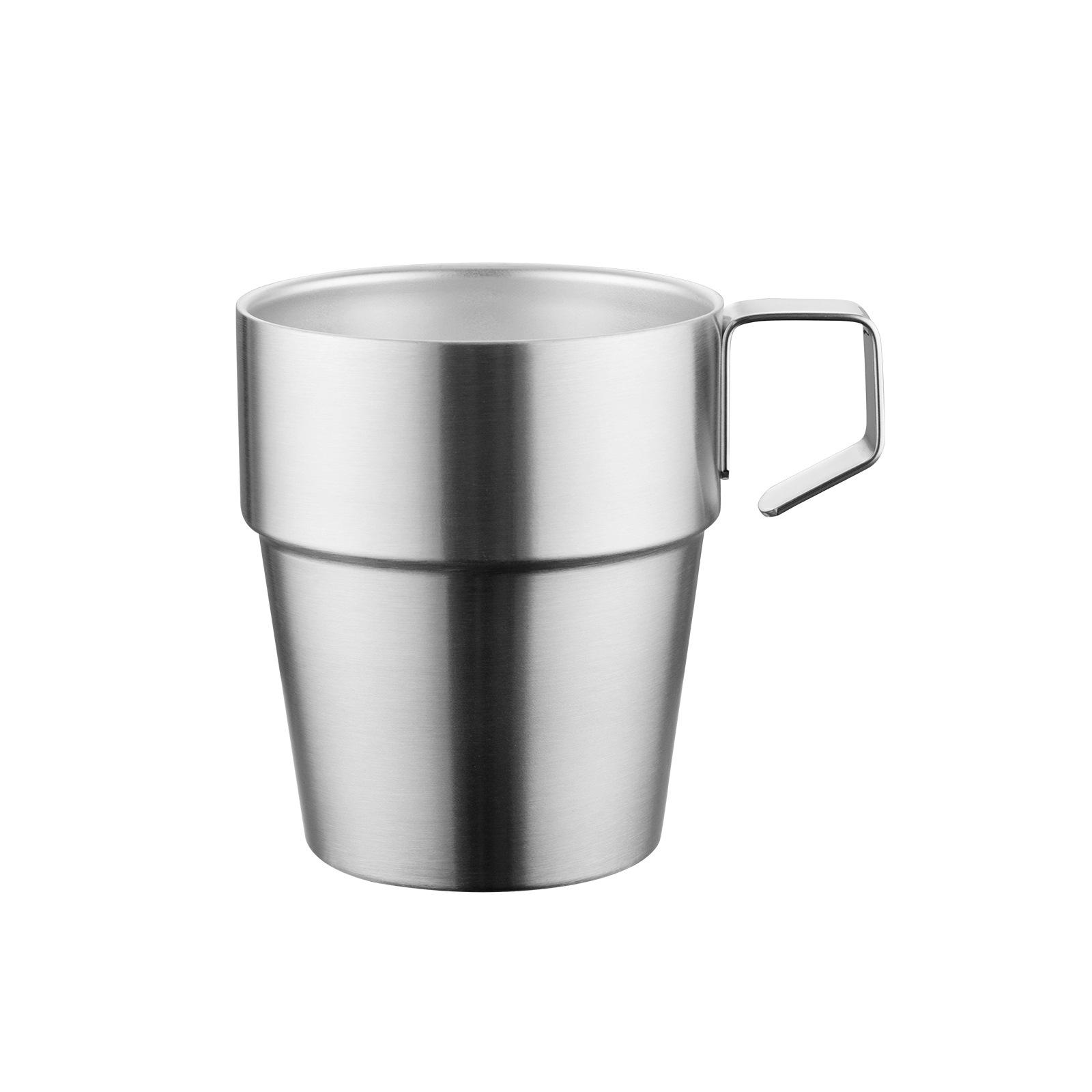Stainless Steel Water Cup 4 Piece Set Double Layer Insulated Outdoor Portable Coffee Mug Beer Cup Model 6PCS
