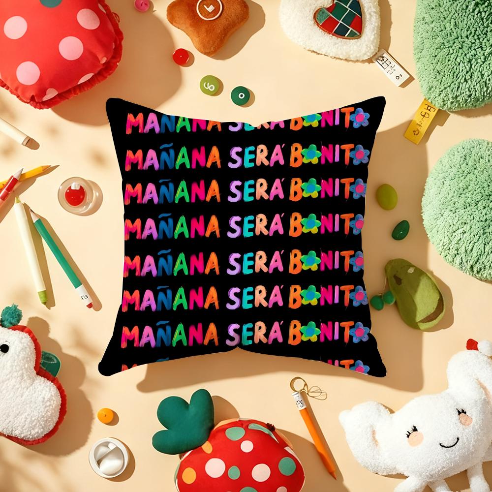 Latin Pop Artist KKarol G Cushion Cover Plush Fabric Soft DoubleSided Printed Sofa Warm Winter Home Gift Pillow Cover
