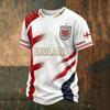 Men's Casual Scottish Themed Short Sleeve Top 2026 Merchandise Football Shirt Comfortable Fit