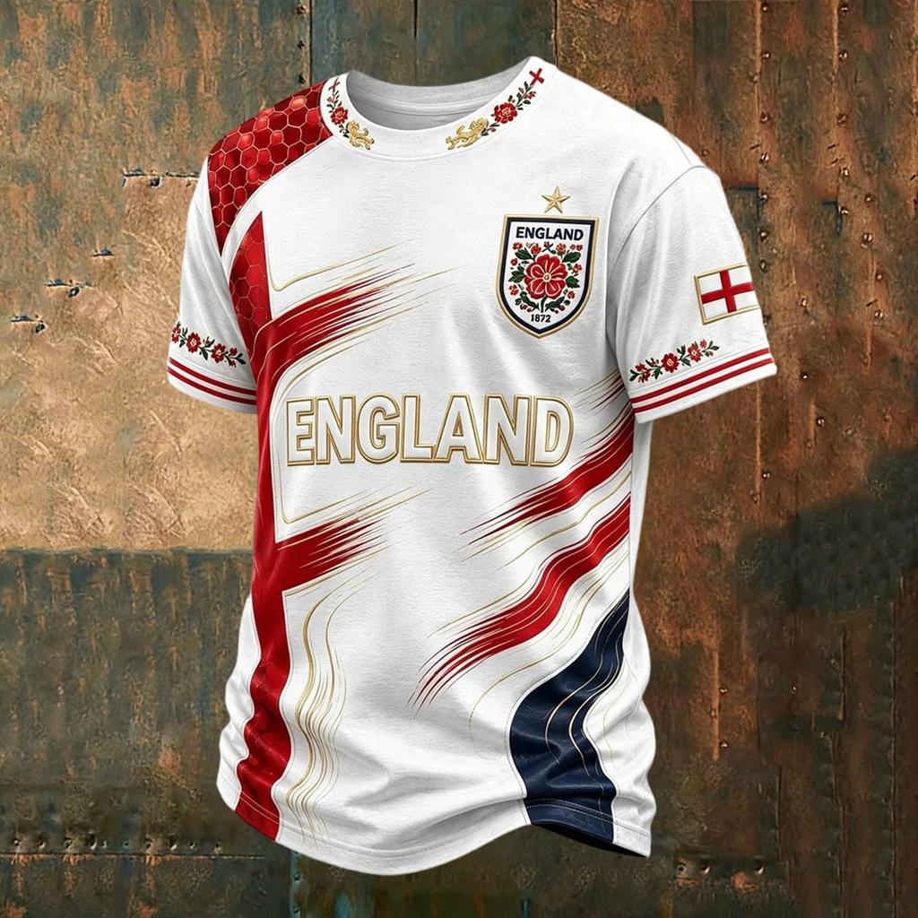 Men's Casual Scottish Themed Short Sleeve Top 2026 Merchandise Football Shirt Comfortable Fit