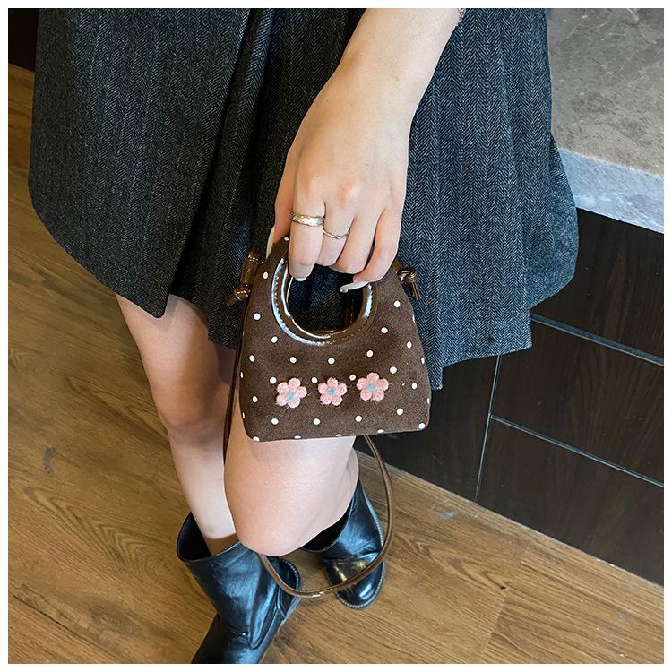 Kids' High-End Retro Polka Dot Crossbody Handbag: Parent-Child Matching Bag