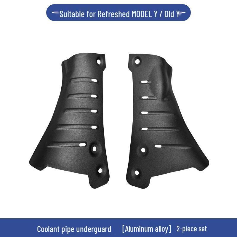 Tesla Model Y Coolant Pipe Under Shield Chassis Armor Plate Modification