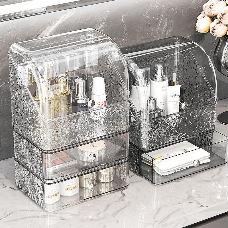 Glacier Pattern Makeup Organizer with Dustproof Drawers