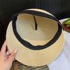 Elegant Bow Straw Cap Summer Equestrian Hat Retro Woven Straw Cap  Outdoor