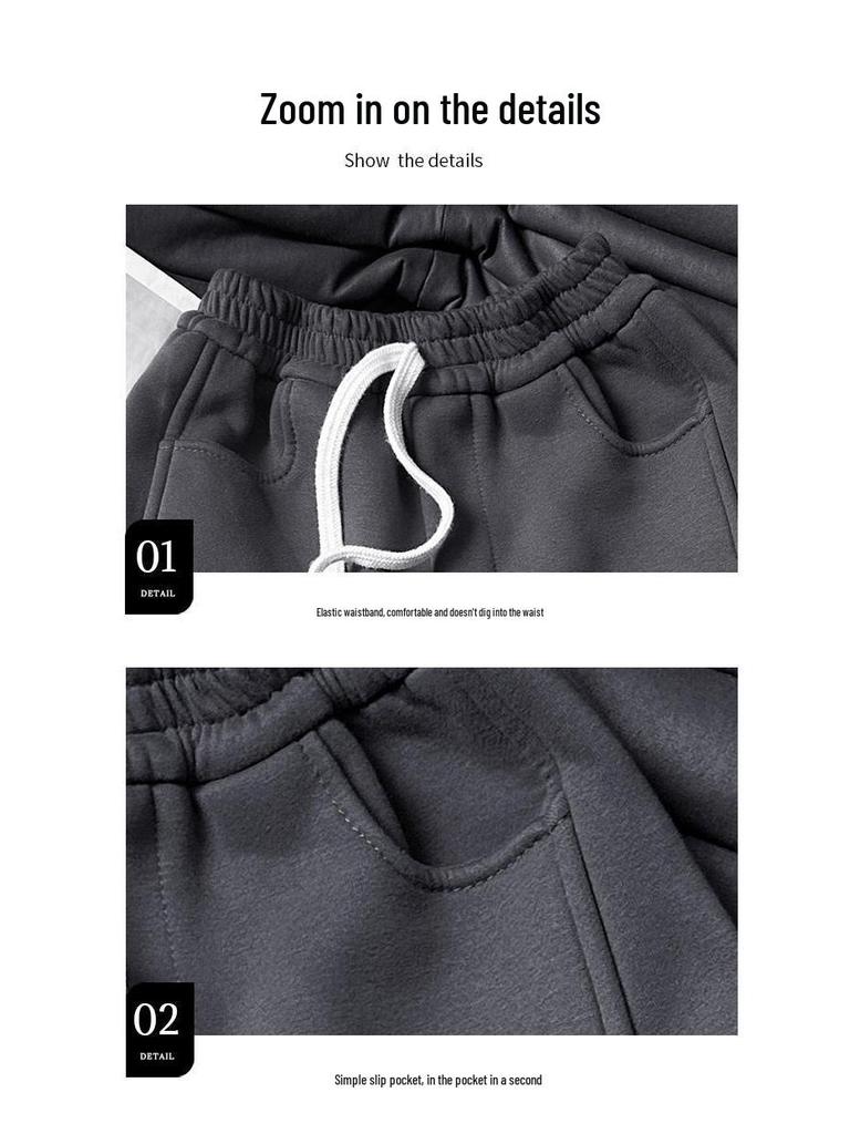 Pantalon de survêtement en velours tendance à jambes larges pour garçons: Style de rue Automne/Hiver 2025 pour les grands enfants