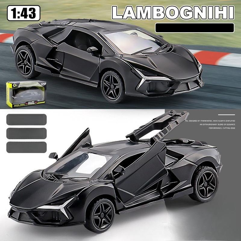 1:43  Alloy car model simulation and rebound small sports car Children's toy car gift collection display