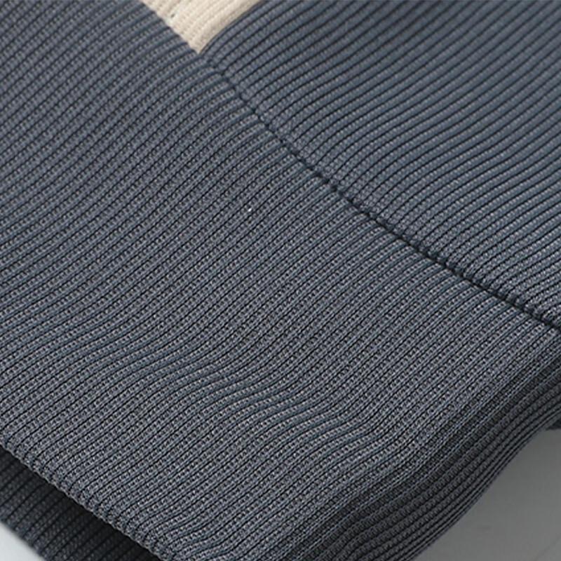 Playboy Men's Casual Patchwork Crew Neck Sweatshirt