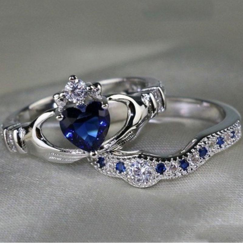 Ring Shaped Heart Jewelry Decorative Ornaments Gifts Fashion Simple Elegant