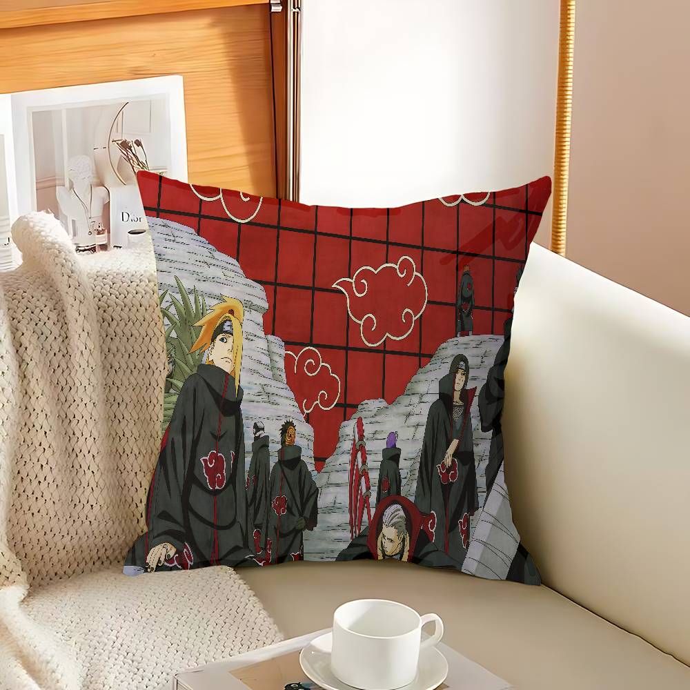 Anime N-Narutos-Japan Maple Design Cushion Cover Happy Autumn Harvest Decor Holiday Decorati Pillow Cover