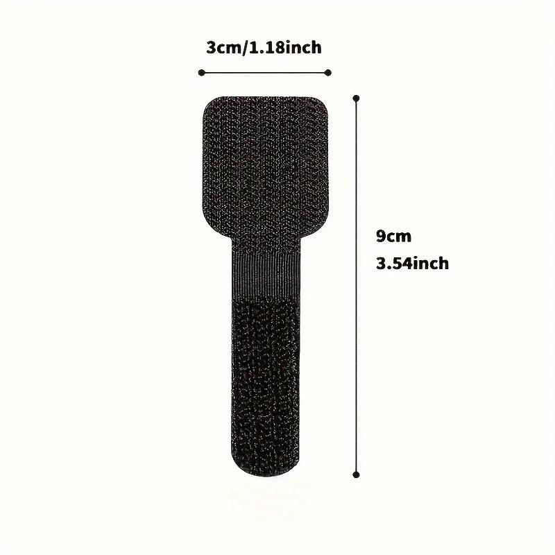 20pcs Nylon Cable Management Clips - Black & White, Desk Organizer for Data and Computer Cables desktop organizer office