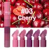 5 In 1 Matte Lipstick Crayon Kit Combo Red Purple Lip Tint Velvet Sexy Multicolour Lipstick Pen Non-stick Cup Lasting Lip Makeup