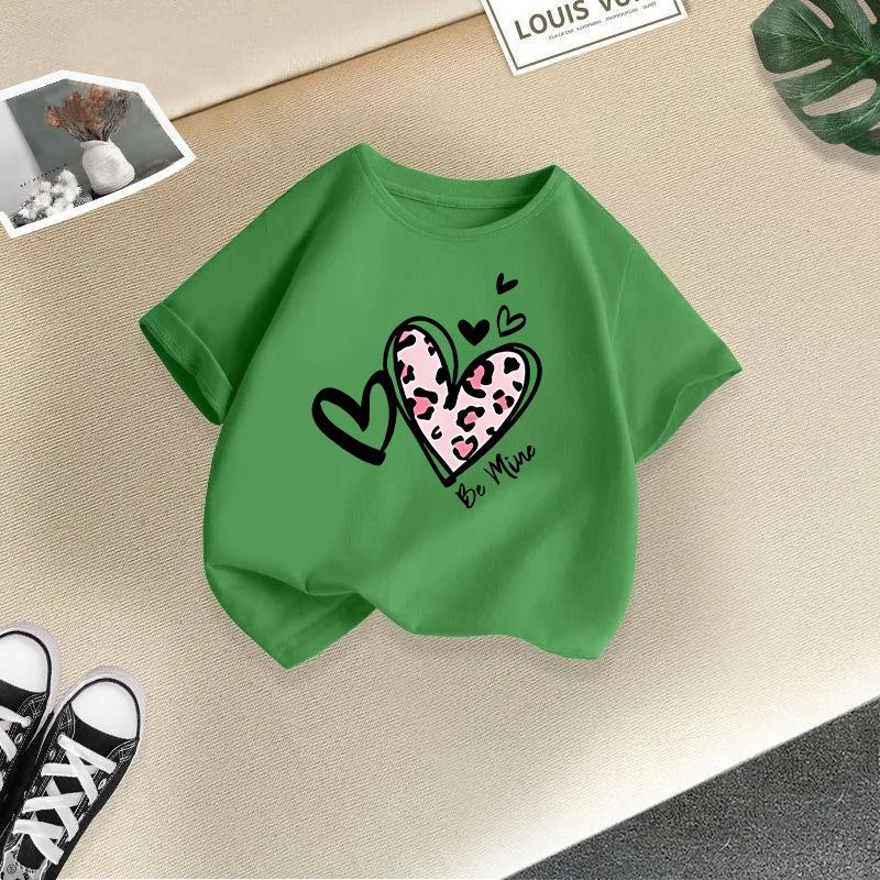 Girls' Fashionable T-shirt For Summer, Children's Casual Top