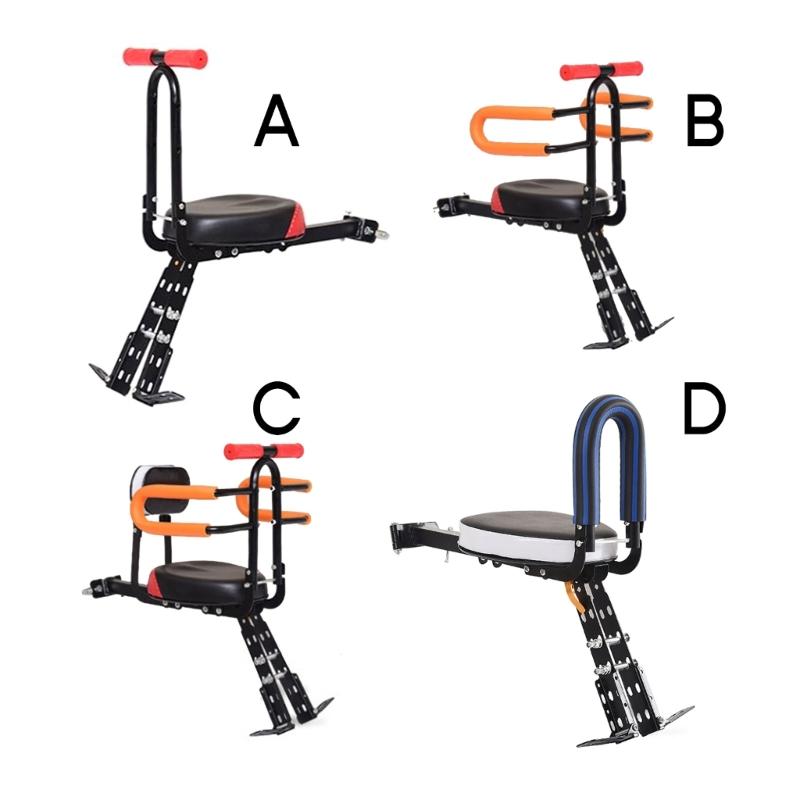 Kids Bike Seat Carbon Steel Child Bike Seat Foldable Front Mounted Child-Bicycle Seat Bike Accessories for Most Bicycles