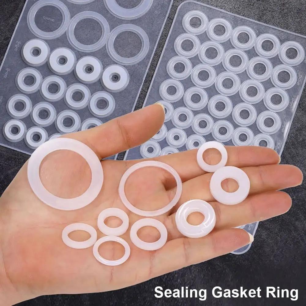 1Sheet S/L Faucet O-Ring Sealing Gasket Replacement High Temperature Resistant Pipe Connection Gasket Elastic Silicone