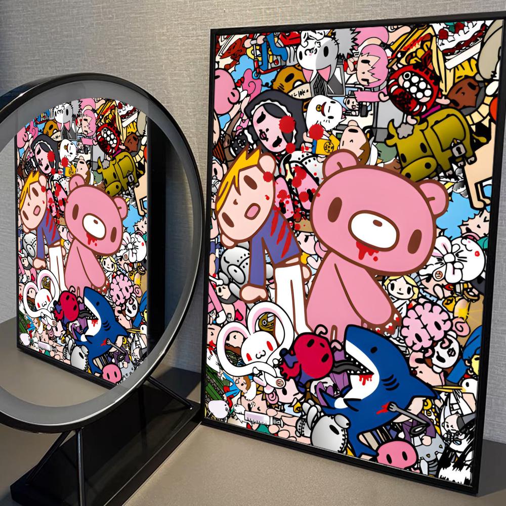 Cartoon G-gloomy Bear Poster Home Furnishing decoration Highend Kraft paper Poster Wall Painting Home Living Room Decoration