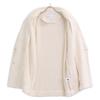 DOUBLE STANDARD CLOTHING White Pile Double-breasted Jacket with Pearl Buttons Jacket 36 IvoryUsed