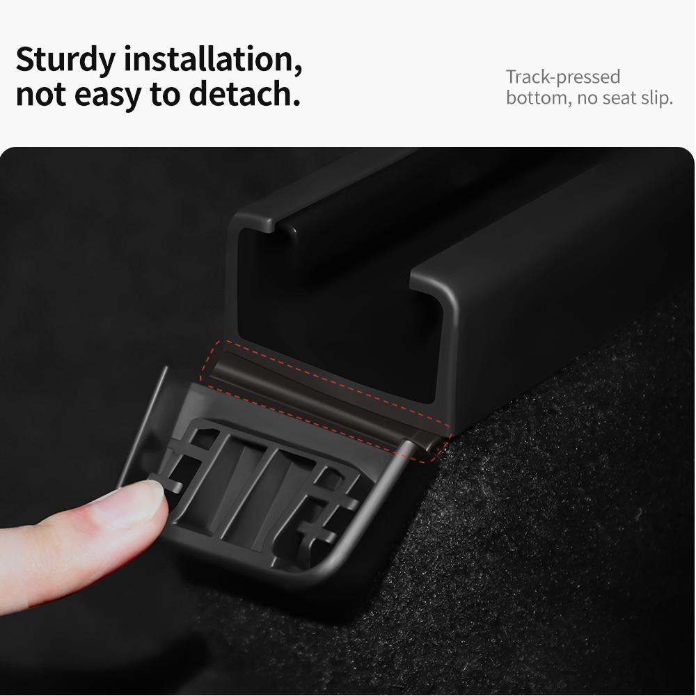 YZ For Tesla Model 3 Y Juniper Highland 2025 4pcs Seat Rail Cover Protector Rear End Pieces Backseat Slide Protection Anti-kick