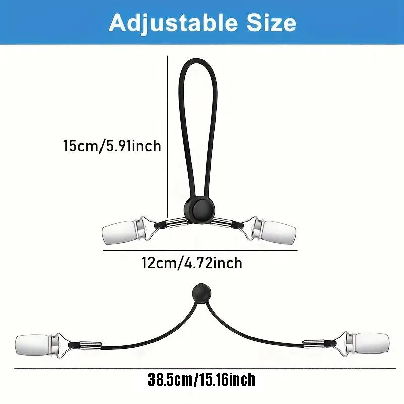 4PCS Drawstring Adjustable Elastic Car Canopy Bed Sheet Sofa Cushion Blanket Anti Slip Clip Fixed Elastic Clip