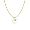 Zodiac Heart Contemporary Necklace With Layered Chain Perfect For Women Fashionable