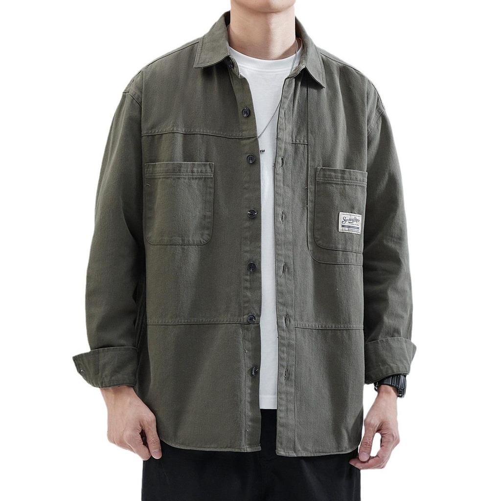 Men's Japanese Style Casual Spring & Autumn Workwear Shirt Jacket