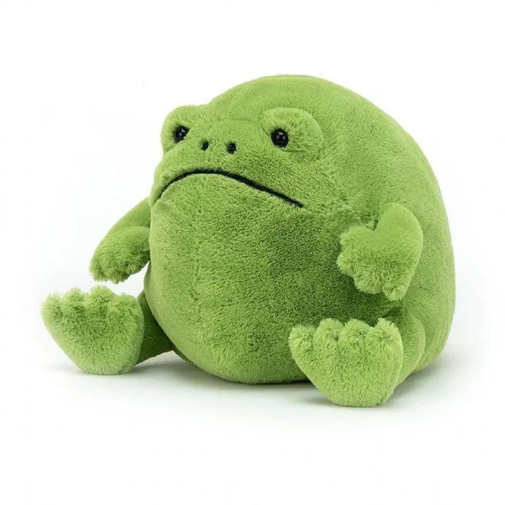 Ricky Rain Frog Plush Toy - Cartoon Stuffed Animal Doll Cute Emotional Support Frog Toy for Stress Relief & Gift