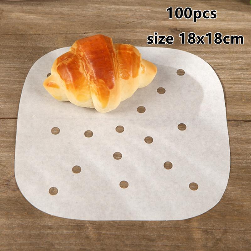 

Квадратная бумага для пароварки, бумага для выпечки, высокотемпературная, бумага для подложки для хлеба и пиццы, антипригарная бумага для аэрофритюрницы, одноразовая