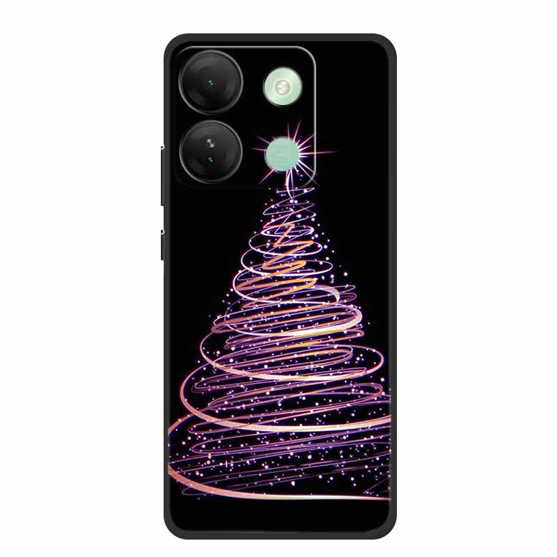 For Infinix Smart 7 HD Christmas Soft Case Silicone TPU Back Cover Phone Cases For Infinix Smart7 Plus X6516 Xmas New Etui Shell