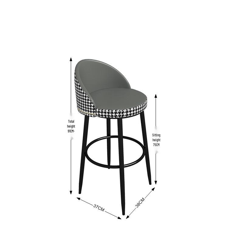 9C Modern Rock Slab Bar Table and Chairs for Living Room, Balcony, Kitchen, or Dining - High-Legged, Long Design with Wine Cabinet Feature