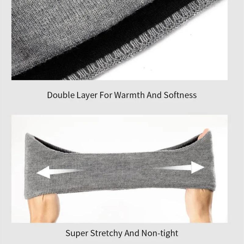 Zimowe Męskie Ocieplacze na Uszy Wyściełane i Pogrubione, Aby Zapobiec Zimnu i Wiatrowi, Ciepłe Nauszniki