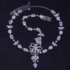 Unique Forehead Chain with Rhinestones Butterfly Designs Prom Hair Accessories Festival Hairpiece Hair Decoration