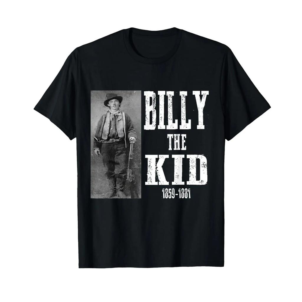 Billy The Kidd 1859 1881 William H Bonney Henry Mccarty T Shirt Vintage Comfortable Streetwear Casual
