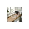 KQQK Transparent Waterproof Panel, Kitchen Sink Splash Guard, Traceless Crystal Adhesive, Easy