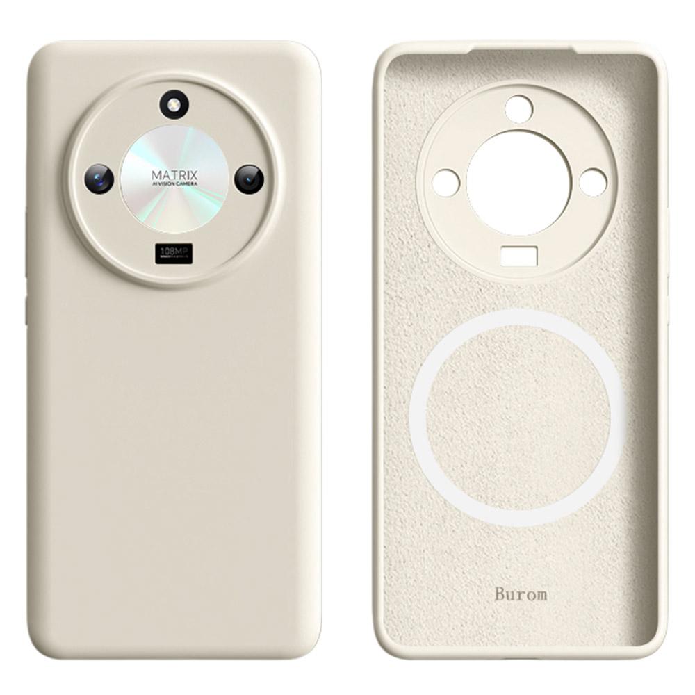 For Honor X50 5G Case Compatible with MagSafe Precise Cutouts Liquid Silicone+PC Phone Cover