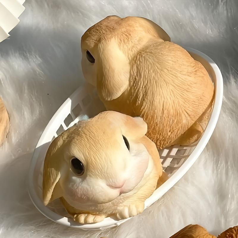 Super Big Rabbit Figure Squeeze Toy Soft Sticky Bunny Squishy Toy Cute Cartoon Animal Slow Rebound Relief Relax Toys Girl Gifts