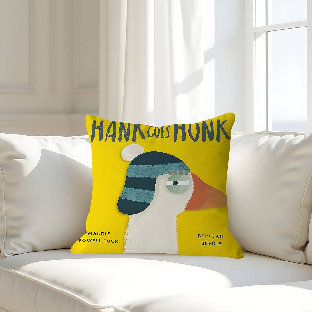 H-Honk Honk Pillow Case Removable Washable Cushion Cover – All-Season Soft Linen
