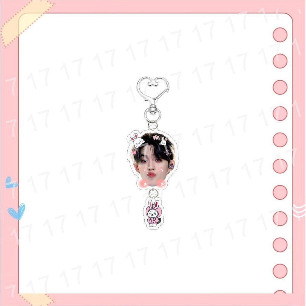 SEVENTEEN Cartoon Acrylic Keychain Bag Pendant Star Ornament